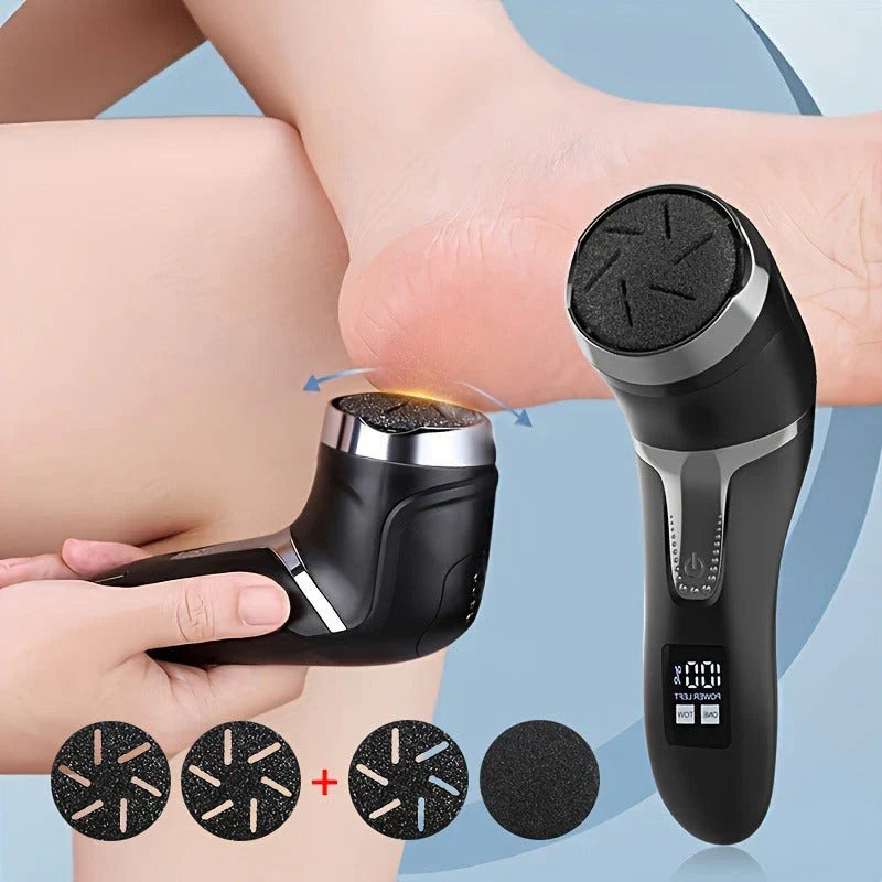 Rechargeable Foot File with Quartz Grinding Head and Vacuum Chamber, 3000 RPM All Vera Mart