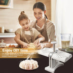 Dual Head Dumpling Press with Stainless Steel Cutters and Rubber Grip Base All Vera Mart