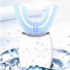 Ultrasonic U-Shaped Toothbrush with 360-Degree Coverage and LED Light, Four Cleaning Modes All Vera Mart