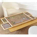 Puzzle Organization Table with Four Sorting Drawers and Auxiliary Board for 1500 Pieces All Vera Mart