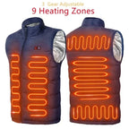 Softshell Heated Jacket with 9 Zones and 3 Temperature Settings for Cold Weather All Vera Mart