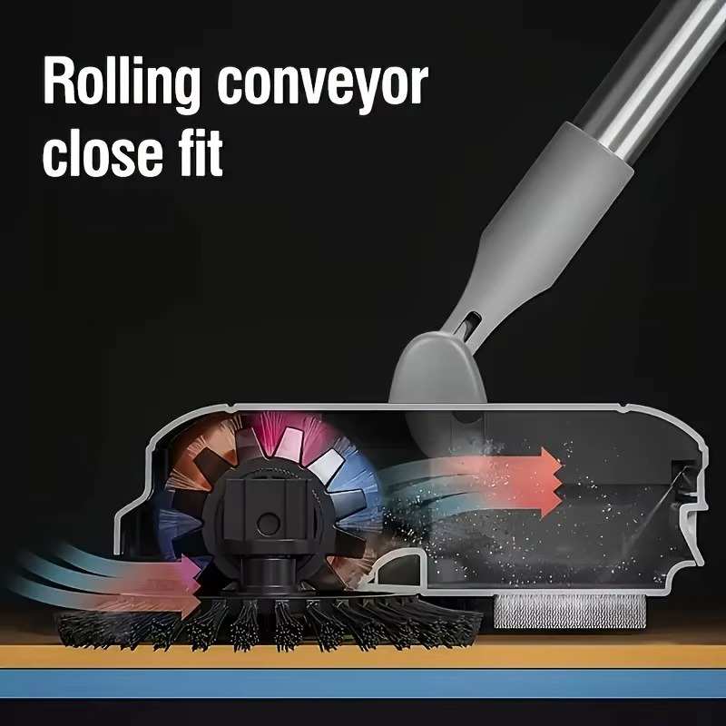 Rechargeable 2-in-1 Vacuum Sweeper with Multi-Surface Brush and Battery Power All Vera Mart