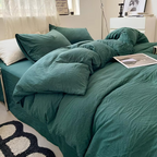 Brushed Microfiber Duvet Cover with Hidden Zipper and Matching Pillowcases All Vera Mart