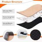 Dog Bed with Orthopedic Foam and Raised Cushioned Walls, Machine Washable All Vera Mart