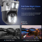 Advanced 8MP dual lens Tavvitaimp18 solar camera ensures reliable outdoor home security with 4G/WiFi.