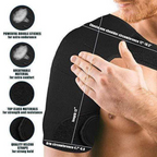 Adjustable Shoulder Support Brace with Breathable Neoprene and Compression Straps All Vera Mart