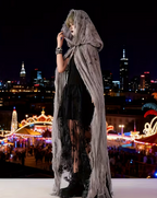 Witch and Reaper Hooded Cloak with Full Body Coverage