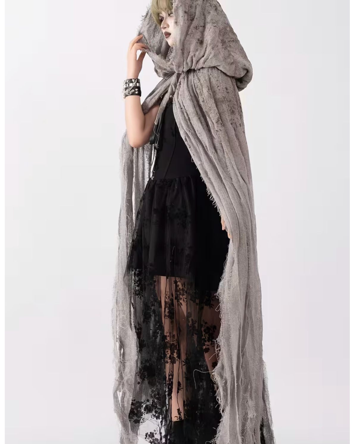 Witch and Reaper Hooded Cloak with Full Body Coverage