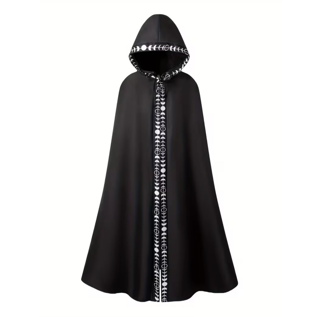 Medieval Hooded Cape for Adults with Attached Hood