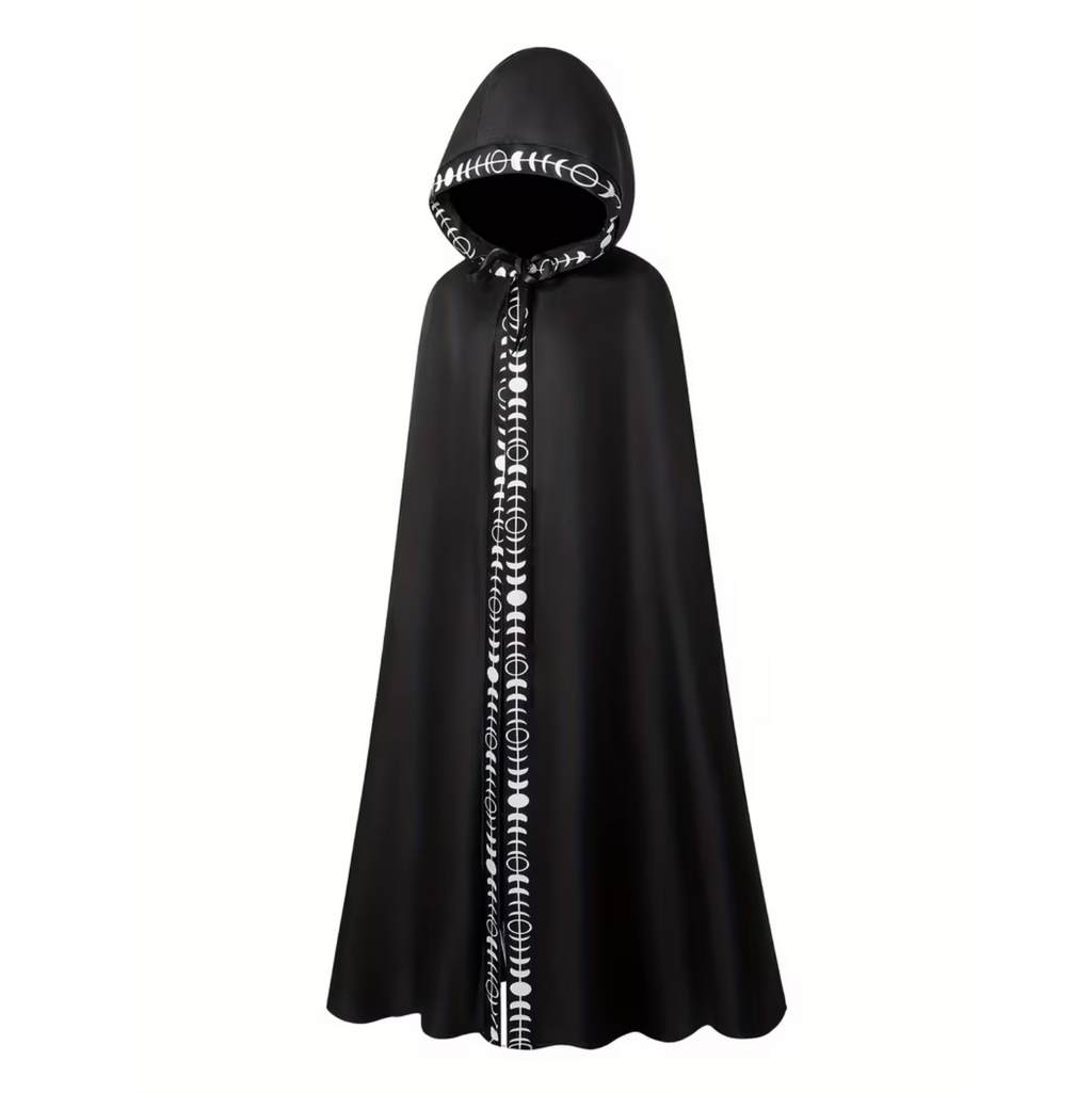 Medieval Hooded Cape for Adults with Attached Hood