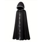 Medieval Hooded Cape for Adults with Attached Hood