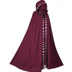 Medieval Hooded Cape for Adults with Attached Hood
