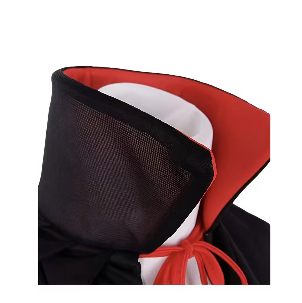 Double Sided Gothic Cape with Stand Collar and Front Lacing