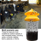 Hanging Fly Trap with Reusable Chamber and Weather Resistant Build All Vera Mart