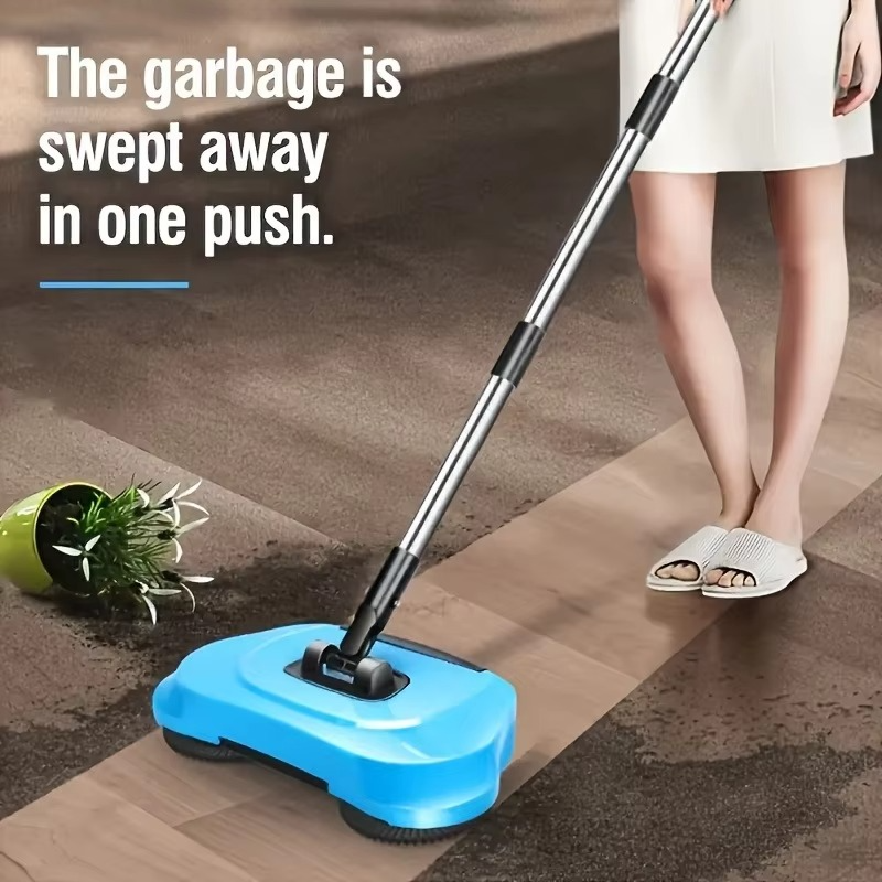 Rechargeable 2-in-1 Vacuum Sweeper with Multi-Surface Brush and Battery Power All Vera Mart