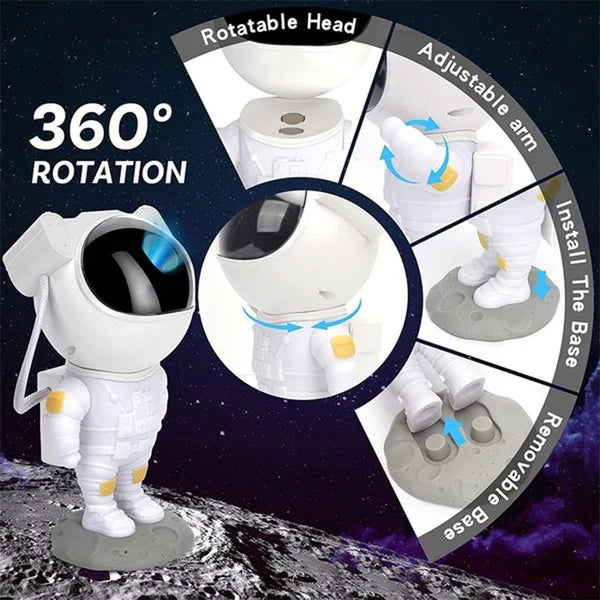 Galaxy Projector with Rotating Nebula Effects and Laser Stars, Remote Control All Vera Mart