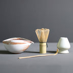 Matcha Whisk Set with Ceramic Bowl and Bamboo Whisk, Wooden Spoon All Vera Mart