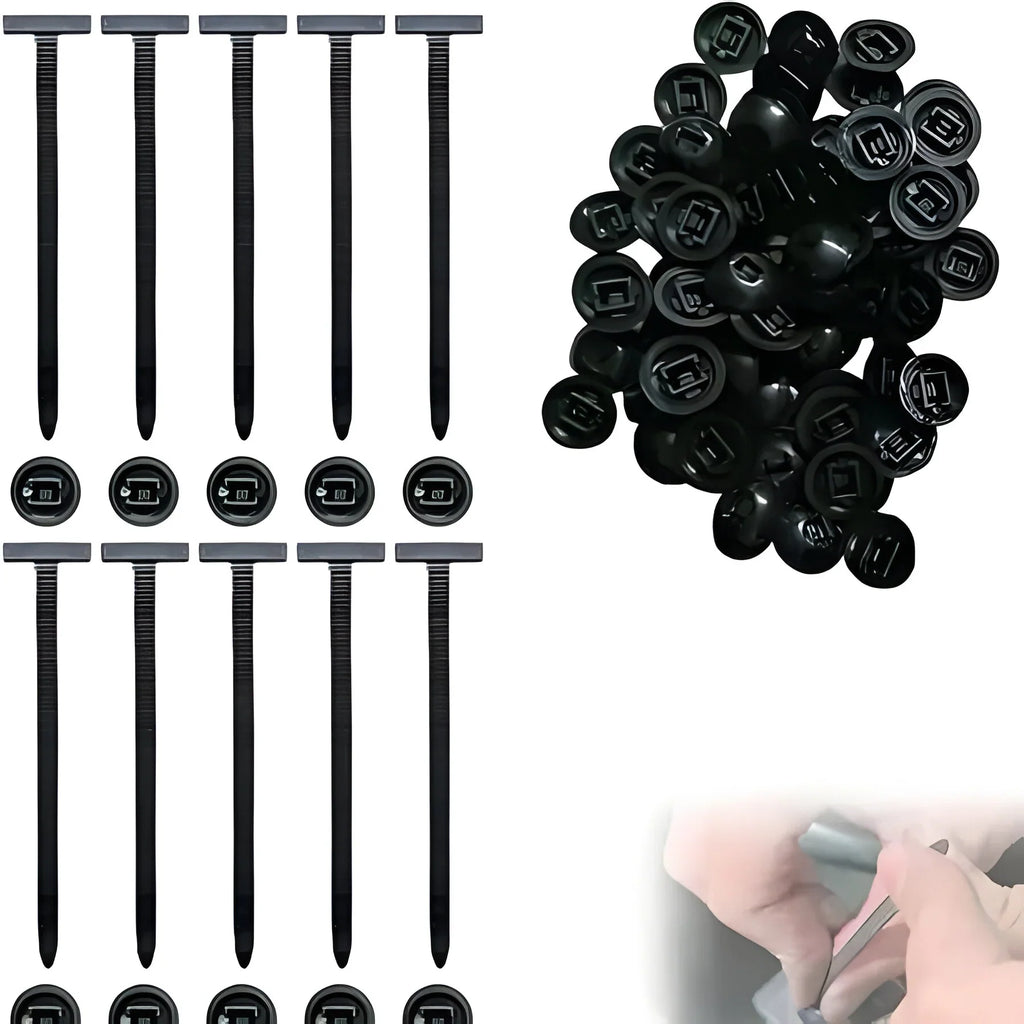 Self Locking Nylon Cable Ties with High Tensile Strength and Weather Resistance, 50 Pack All Vera Mart