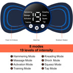 Wireless Pulse Massager with 8 Patterns and 19 Intensity Settings, Replaceable Gel Patches All Vera Mart