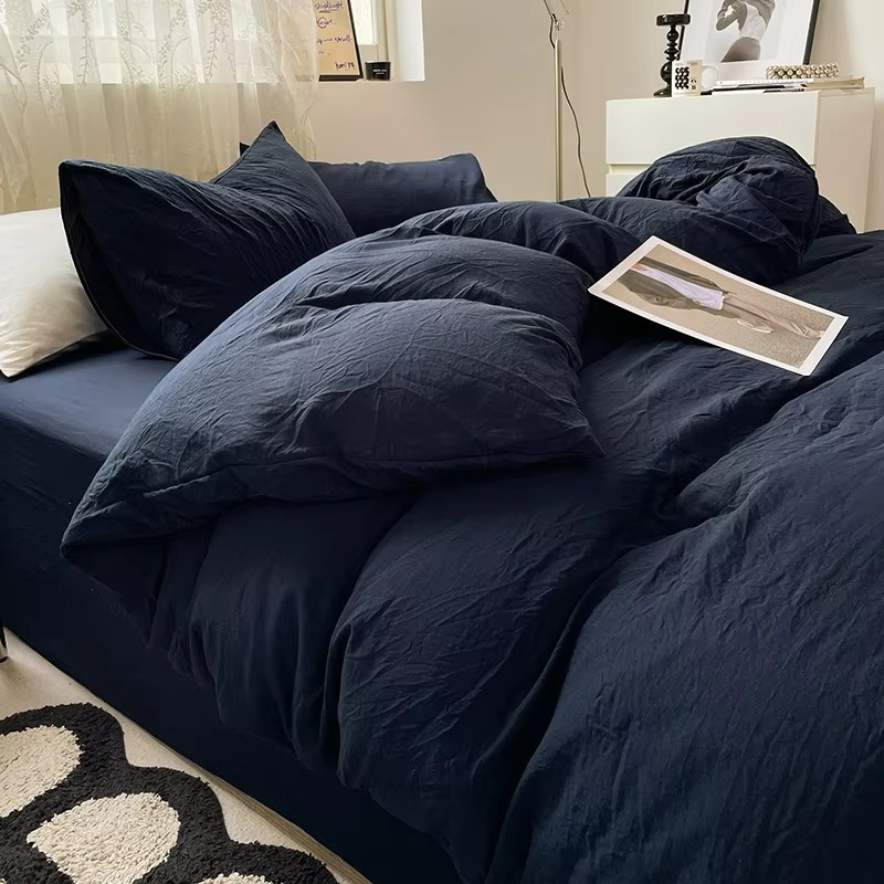 Brushed Microfiber Duvet Cover with Hidden Zipper and Matching Pillowcases All Vera Mart