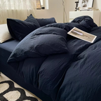 Brushed Microfiber Duvet Cover with Hidden Zipper and Matching Pillowcases All Vera Mart