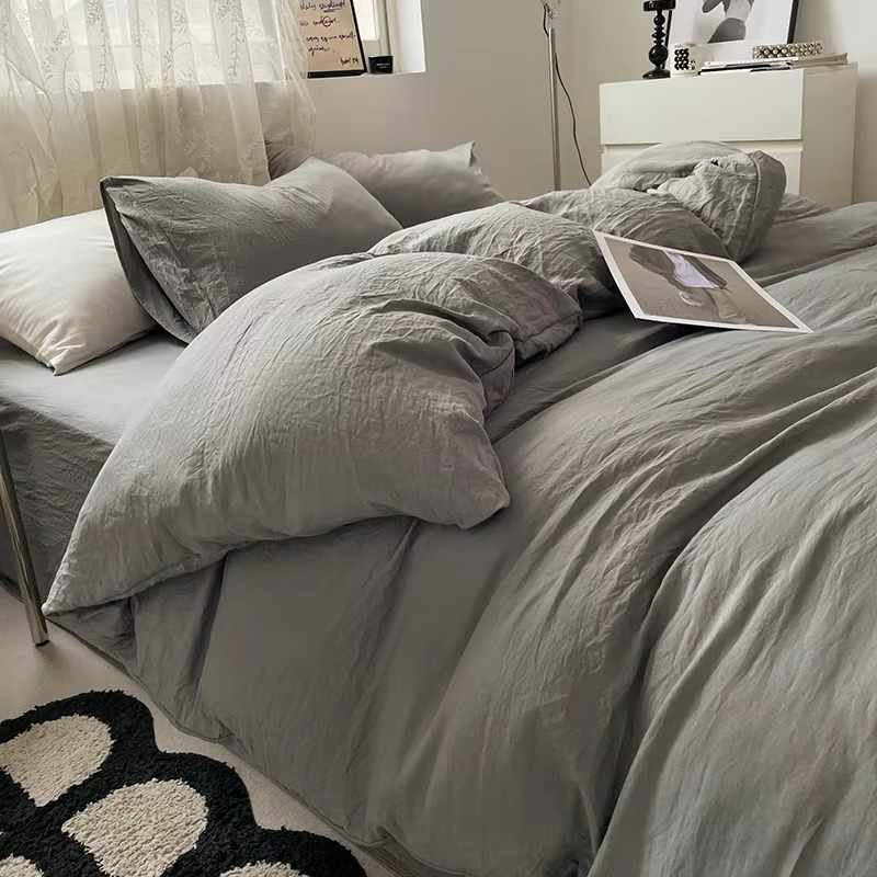 Brushed Microfiber Duvet Cover with Hidden Zipper and Matching Pillowcases All Vera Mart