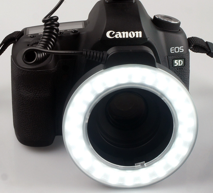 Camera Ring Light with 48 LED Bulbs and Six Adapter Rings for Macro Photography All Vera Mart