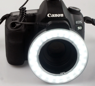 Camera Ring Light with 48 LED Bulbs and Six Adapter Rings for Macro Photography All Vera Mart