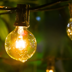 Shatterproof Outdoor String Lights with Warm White LED Bulbs and Connectable Cord All Vera Mart
