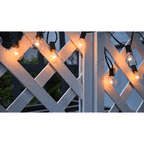 Shatterproof Outdoor String Lights with Warm White LED Bulbs and Connectable Cord All Vera Mart