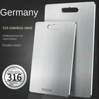 Double-Sided Titanium Cutting Board with Moisture-Resistant Surface and Portable Design All Vera Mart