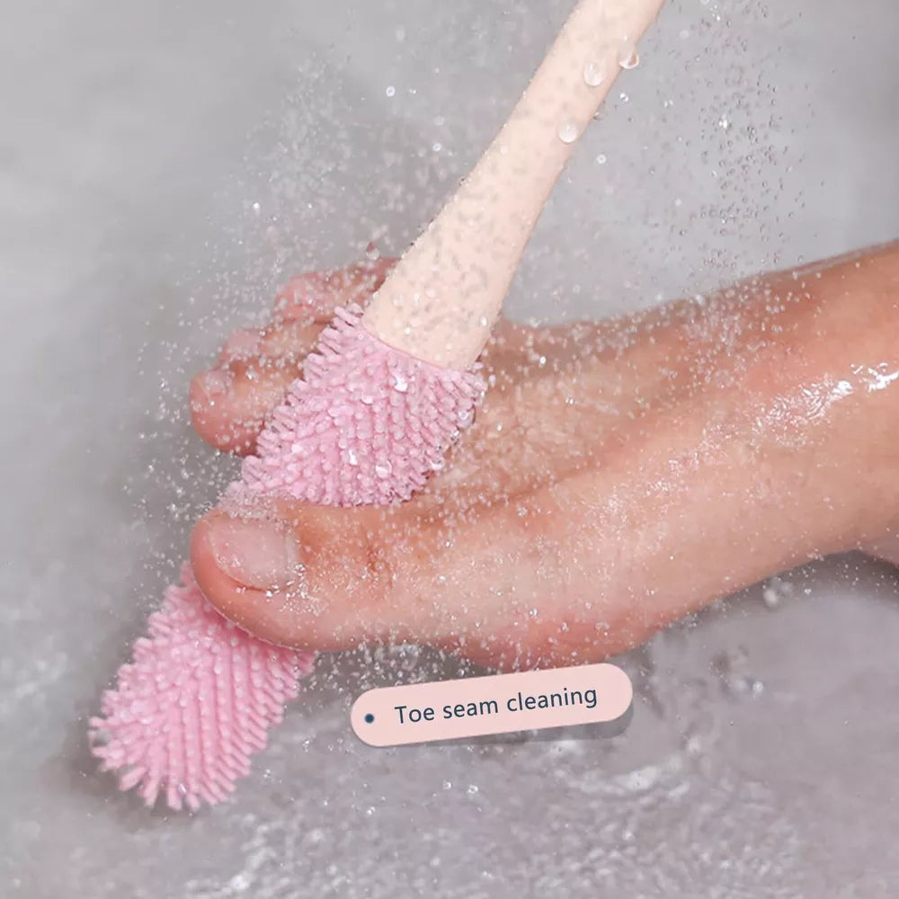 Toe Gap Cleaning Brush with Soft Rubber Bristles and Curved Head All Vera Mart