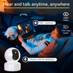 Smart 2K Security Camera with Pan Tilt Rotation and Night Vision All Vera Mart