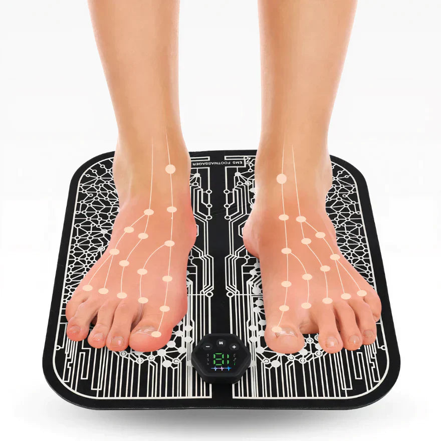 Foot Massage Mat with Adjustable Heat and Multiple Pulse Modes All Vera Mart