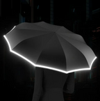 Automatic Folding Umbrella with Reflective Trim and Flexible Frame All Vera Mart