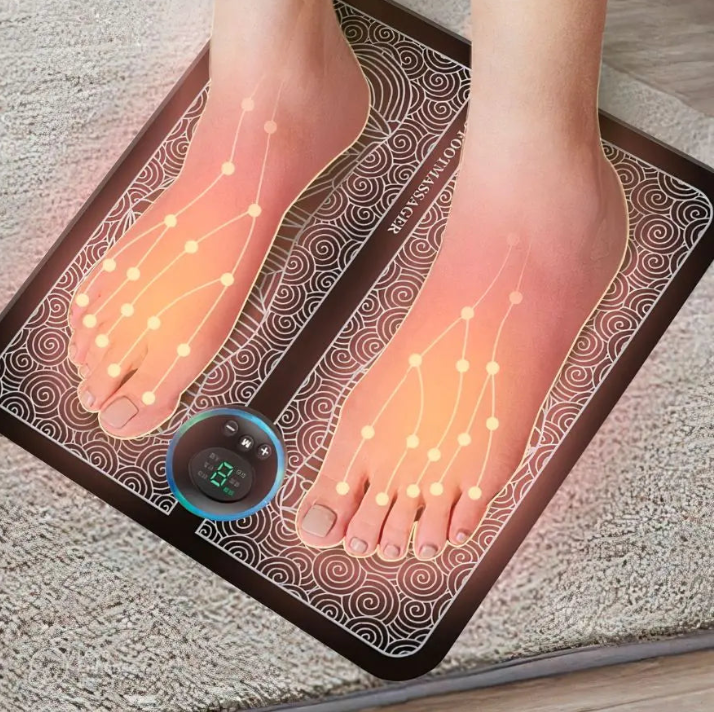 Foot Massage Mat with Adjustable Heat and Multiple Pulse Modes All Vera Mart