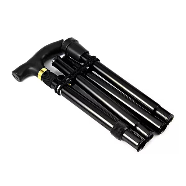 Telescopic Walking Stick with Ergonomic Grip and Rubber Tip, Aluminum Foldable All Vera Mart
