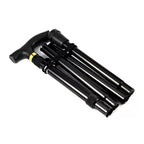Telescopic Walking Stick with Ergonomic Grip and Rubber Tip, Aluminum Foldable All Vera Mart