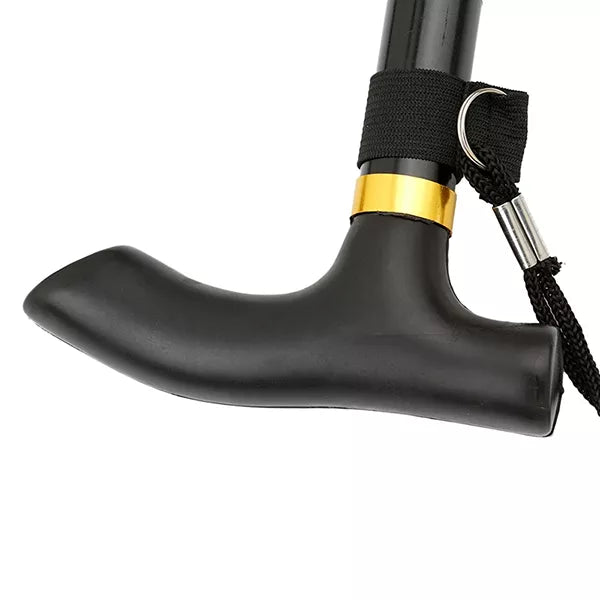 Telescopic Walking Stick with Ergonomic Grip and Rubber Tip, Aluminum Foldable All Vera Mart