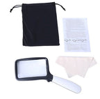 Foldable Magnifier with 5 LED Lights and 3x Magnification for Reading Small Text All Vera Mart