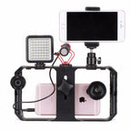 Mobile Phone Video Rig with Cold Shoe Mounts and Ergonomic Handle All Vera Mart