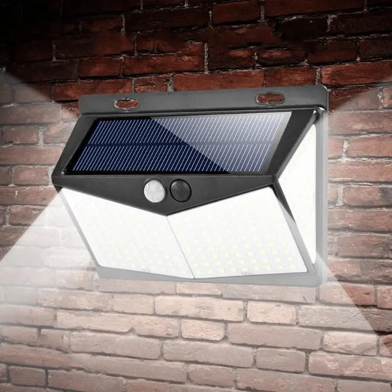 Solar Motion Sensor Light with 800-Lumen Output and Weather-Resistant Housing All Vera Mart
