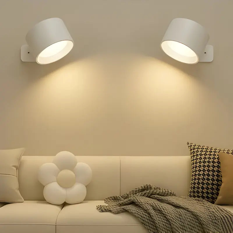 Rechargeable Wall Lamp with Magnetic 360° Swivel and Touch Dimmer, USB-C Charging All Vera Mart