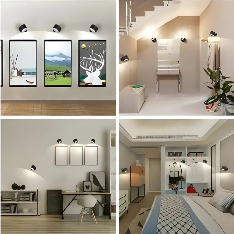 Rechargeable Wall Lamp with Magnetic 360° Swivel and Touch Dimmer, USB-C Charging All Vera Mart