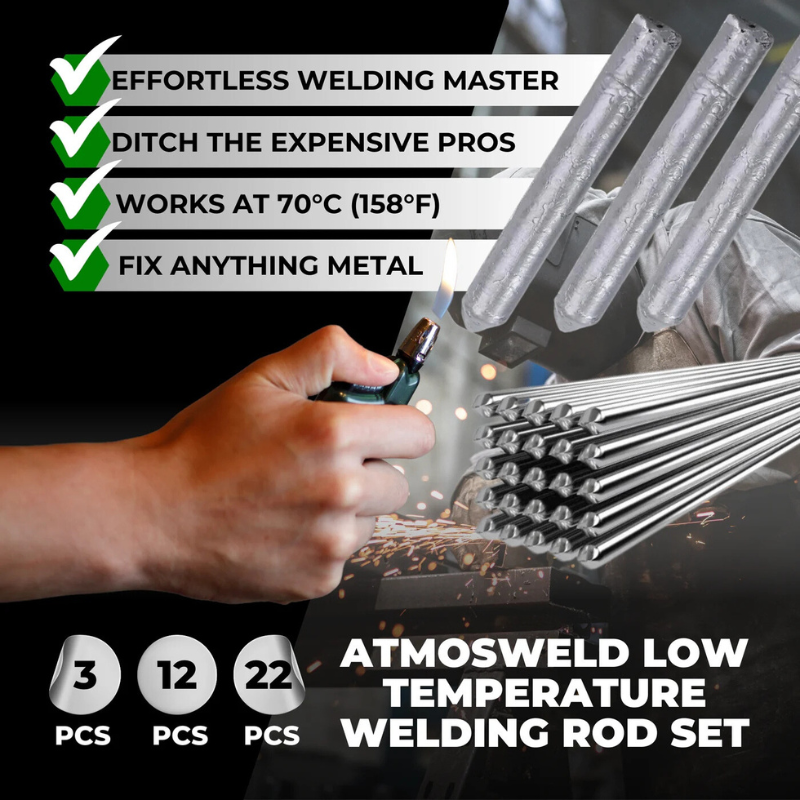 Metal Repair Rod for Aluminum and Stainless Steel with Low Temperature Activation, 100mm All Vera Mart