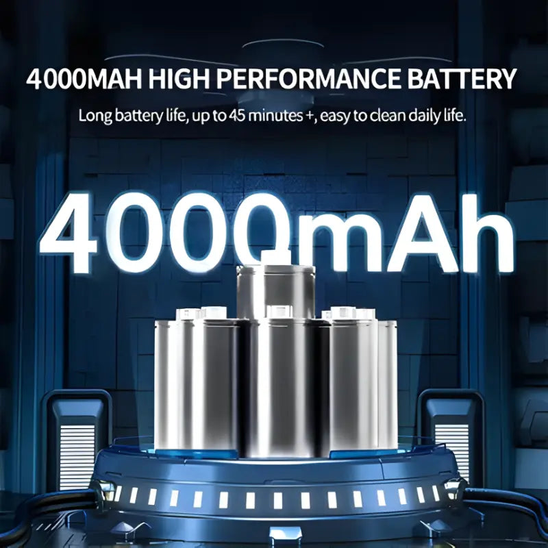 Cordless Car Vacuum with Brushless Motor and 95,000 Pa Suction, 4,000 mAh Battery All Vera Mart