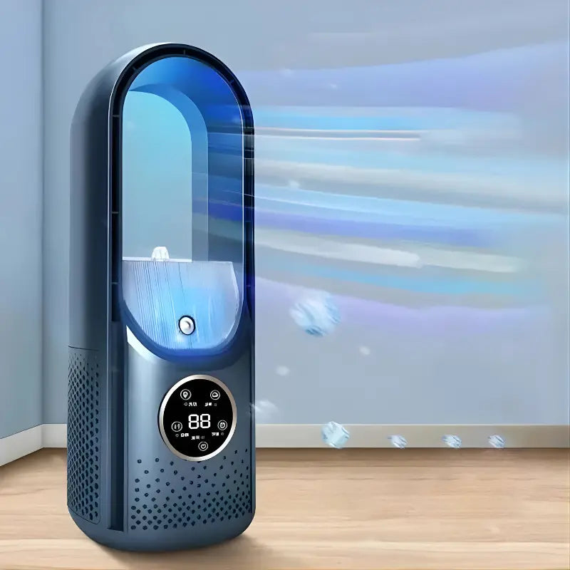 Portable Bladeless Air Cooler with Quiet Operation and Multiple Fan Speeds, Compact Design All Vera Mart