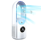 Compact Bladeless Air Cooler with Refillable Cooling Pads and Adjustable Fan Speed All Vera Mart
