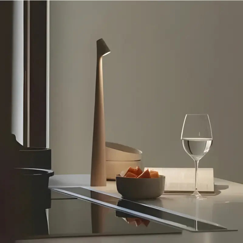 Rechargeable Cordless Mood Lamp with Tap Dimming and Stepless Color Temperature, USB-C All Vera Mart