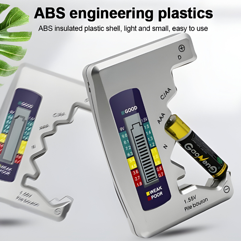Digital Battery Tester for AA, AAA, C, D and 9V with Voltage Display All Vera Mart
